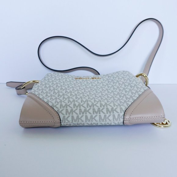 Michael Kors Nicole Crossbody Bg MK Vanilla Ballet - Picture 4 of 9